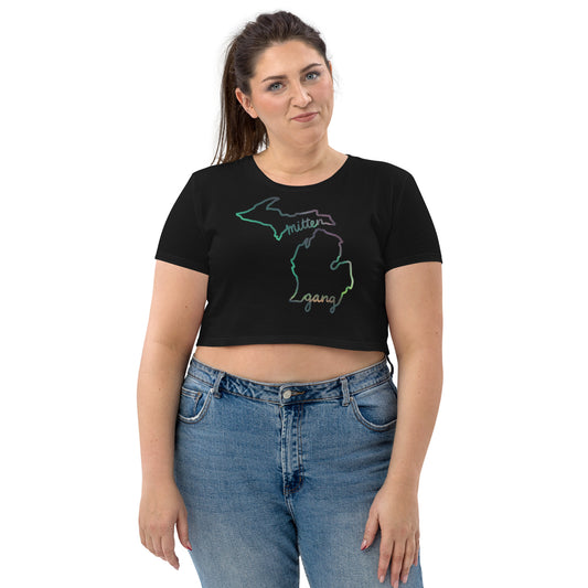 Aurora Borealis Organic Crop Top