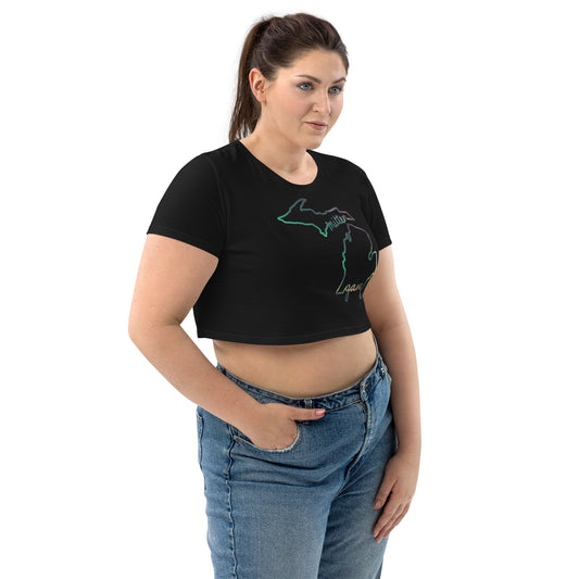 Aurora Borealis Organic Crop Top