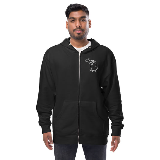 Mitten Gang Athletic Club Unisex Fleece Zip Up Hoodie